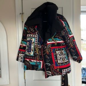 Alice + Olivia Puffer coat with detachable belt